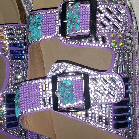 Sequined Sandals NWOT - Picture 8 of 10